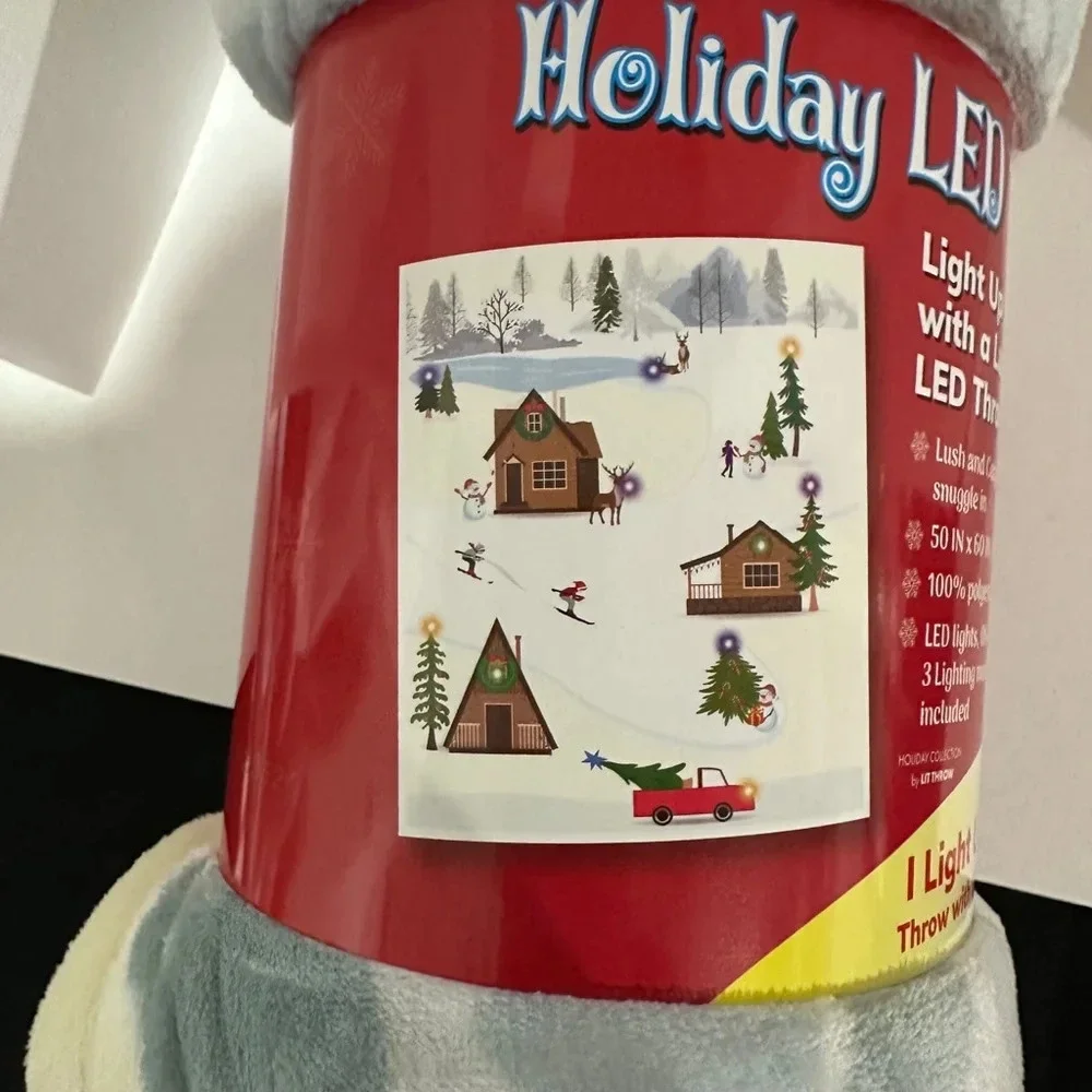 Star Elite Holiday LED Throw Blanket, 50